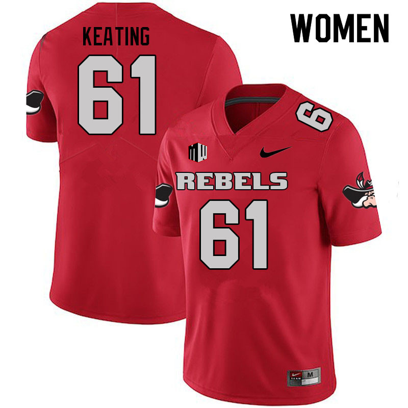 Women #61 Graham Keating UNLV Rebels College Football Jerseys Sale-Scarlet